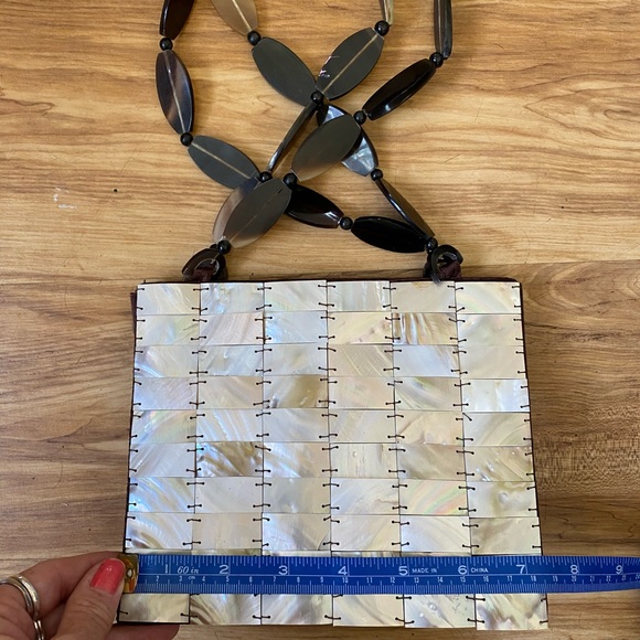 Mad Bags mother of pearl handbag purse - Picture 10 of 16